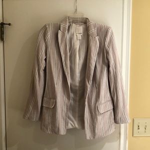 H&M Striped Blazer Size 2